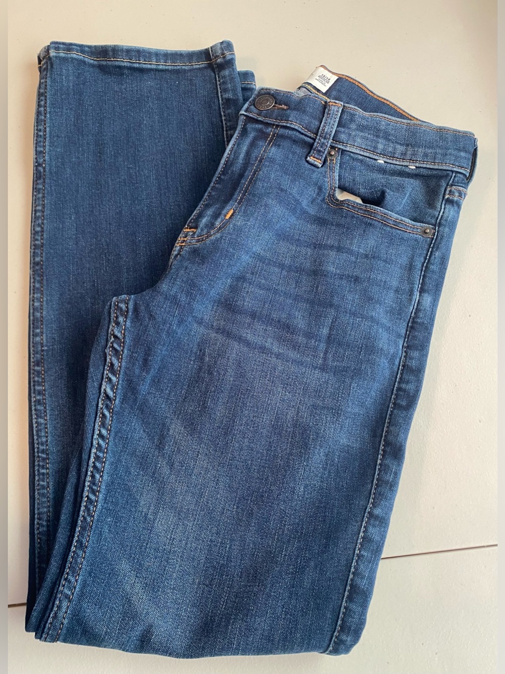 Abercrombie Kids timeless straight leg blue jeans 5 pockets 13/14R